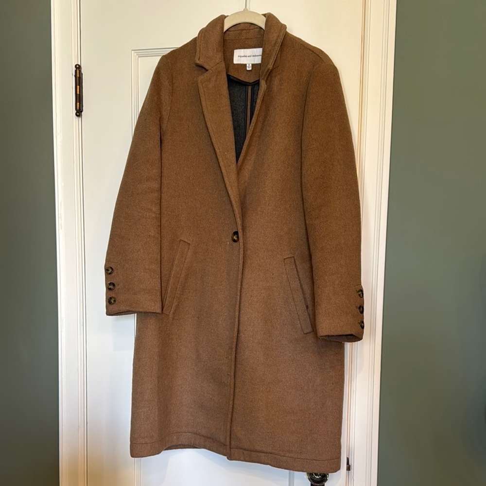 Cupcakes & Cashmere Brown Trench Coat Classic Style